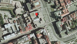 Letecká mapa - palác Grand Pardubice